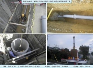 米野木台始め2地内 公共下水道汚水管渠埋設工事